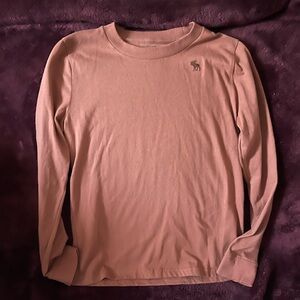 Abercrombie Kids rust colored long sleeve tee